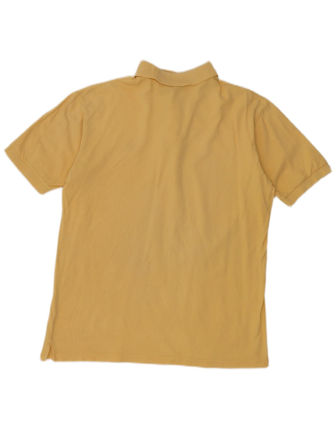 Tricou polo Asics pentru bărbați, bumbac galben mediu