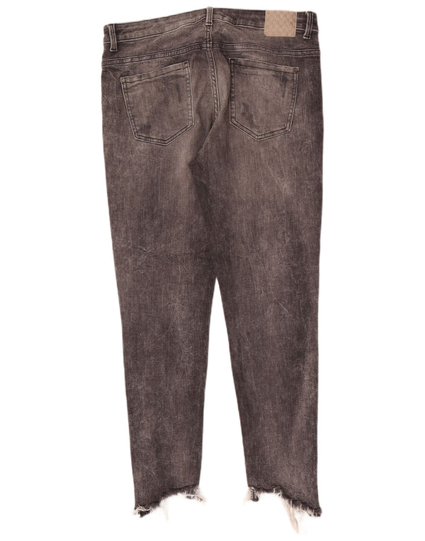 Blugi skinny distressed pentru femei Zara EU 40 Medium W30 L27 Bumbac gri