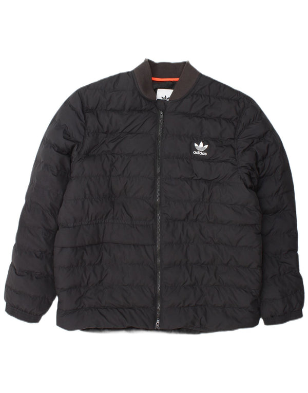 Jachetă Bomber căptușită pentru bărbați Adidas UK 38 Medium Gri Poliester