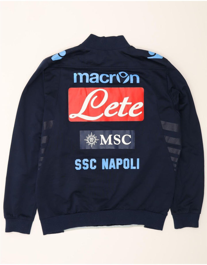 Trening cu pulover grafic Macron pentru bărbați Top mare, bleumarin, color block