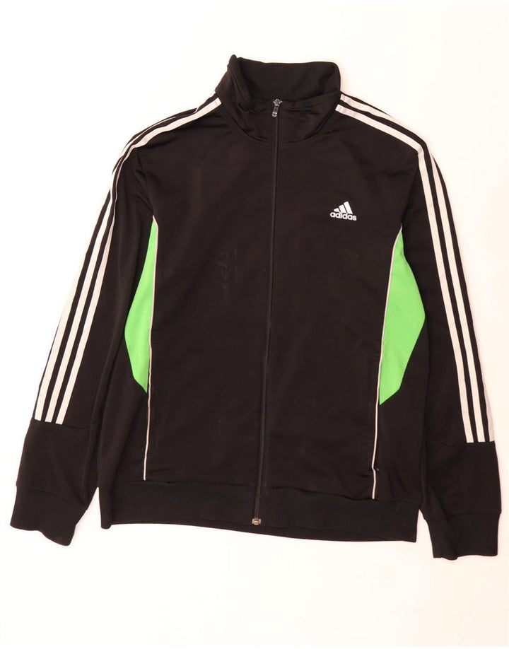 Jachetă de trening Adidas pentru bărbați Marea Britanie 42/44 Poliester mare negru color bloc