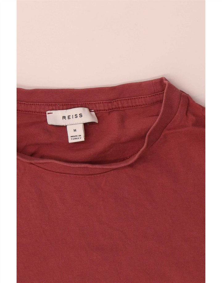 Tricou pentru bărbați Reiss Top din bumbac roșu mediu