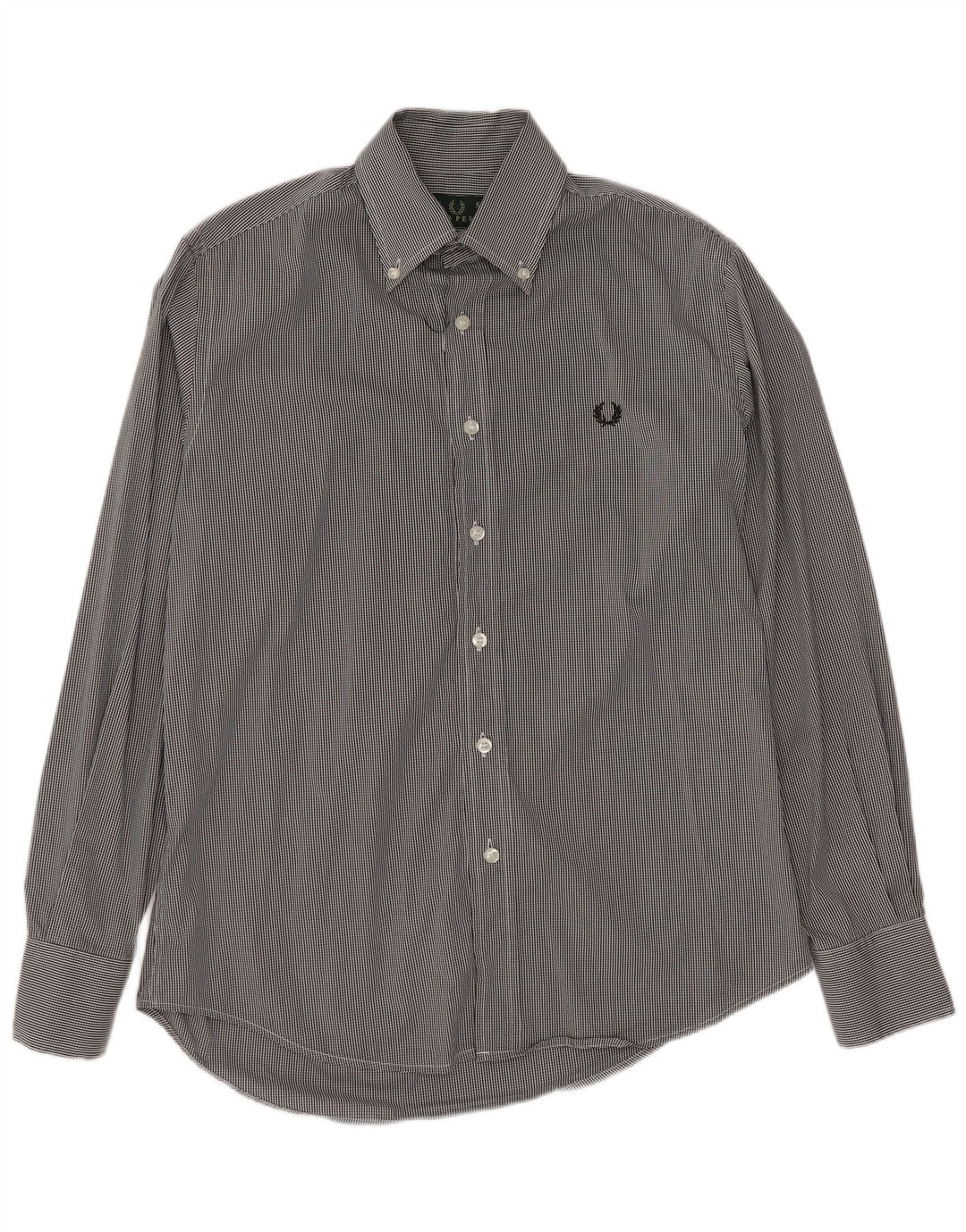 FRED PERRY Cămașă Bărbați Mic Negru Gingham