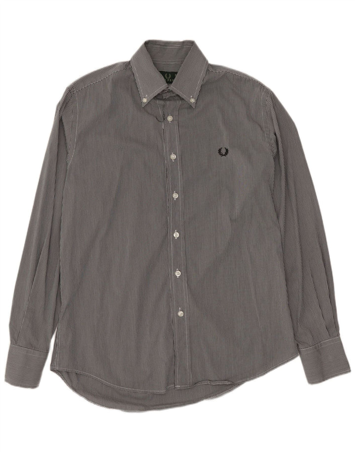 FRED PERRY Cămașă Bărbați Mic Negru Gingham