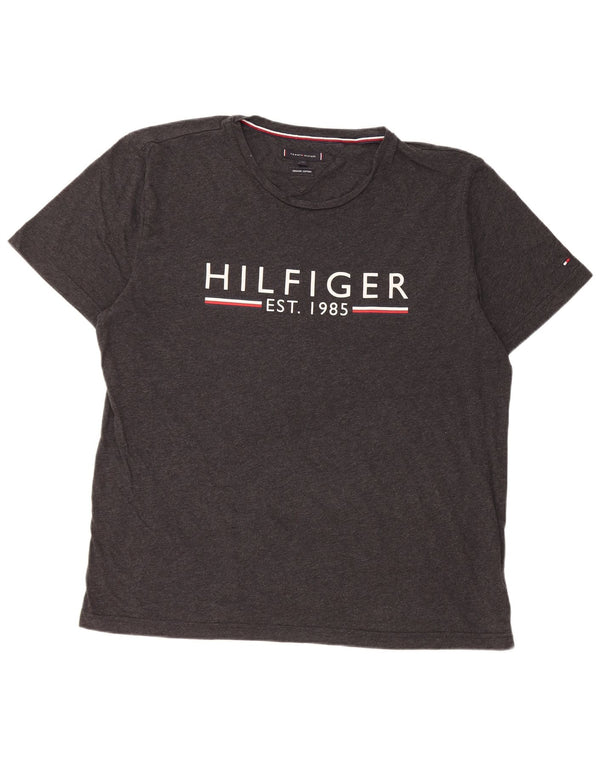 Tricou grafic pentru bărbați Tommy Hilfiger Top 2XL bumbac gri