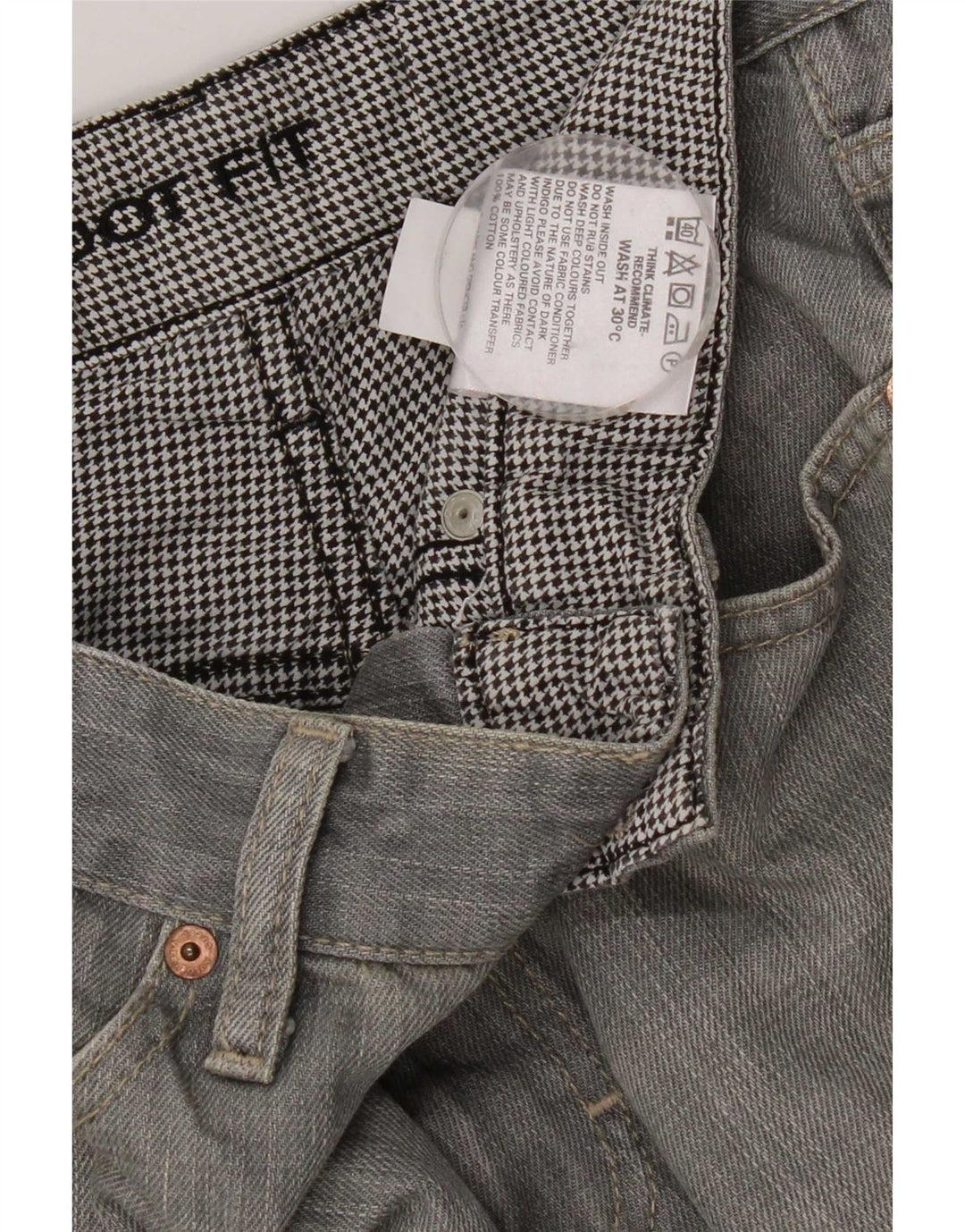 Blugi Bootcut pentru bărbați Marks & Spencer W30 L26 bumbac gri