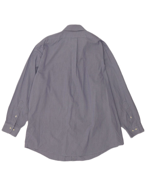 Cămașă pentru bărbați Brooks Brothers Slim Fit Mărimea 18 4/5 2XL Bumbac cu picior de găin albastru