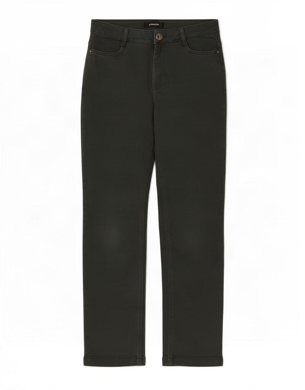 Pantaloni casual drepti pentru femei Marks & Spencer UK 10 Small W30 L28 Green