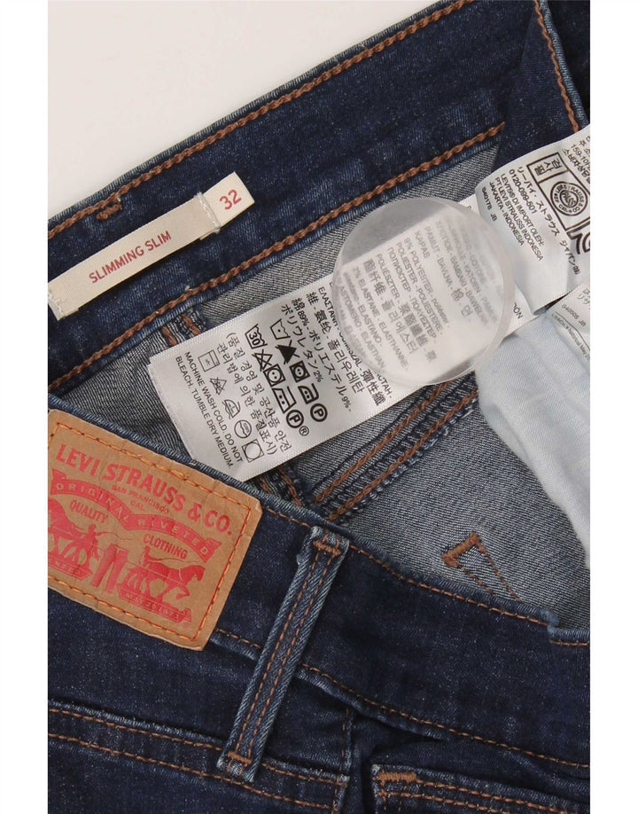 Blugi pentru femei Levi's Slimming Slim W32 L34 Bumbac bleumarin