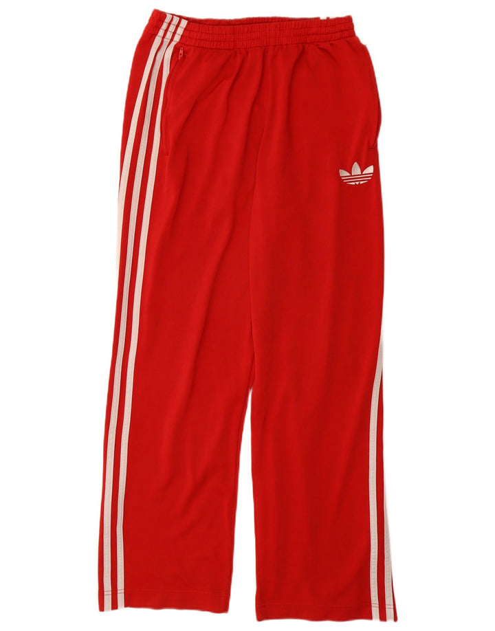 ADIDAS Mens Tracksuit Trousers Small  Red Polyester