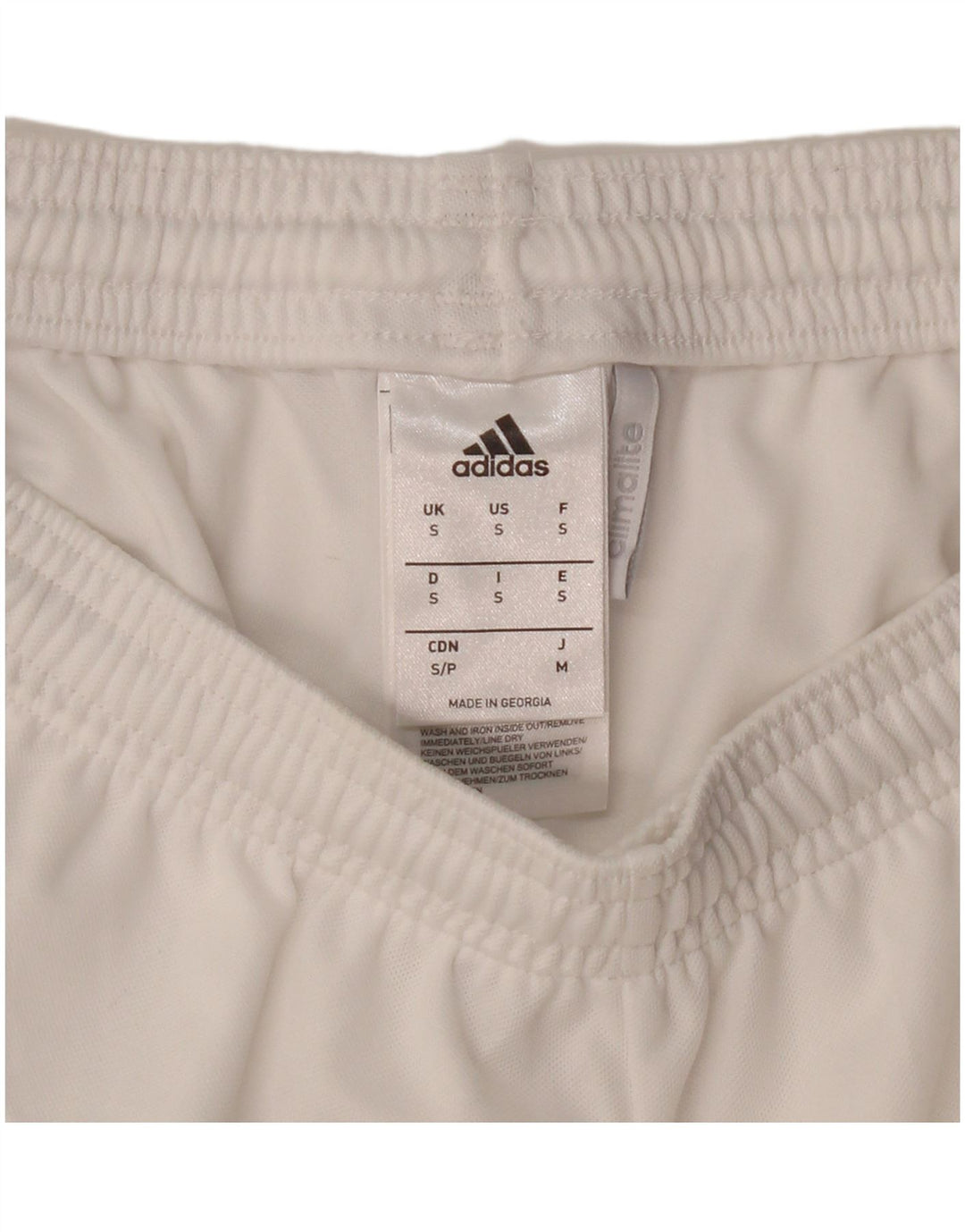 Pantaloni scurți sport pentru bărbați Adidas Climalite, poliester alb mic
