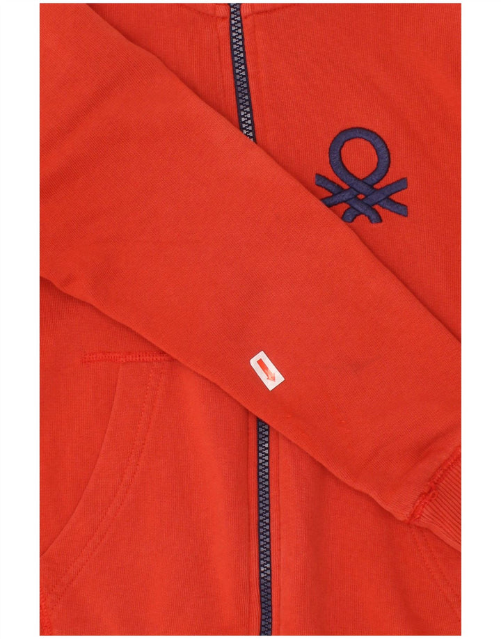 BENETTON Jachetă de trening pentru băieți 6-7 ani Bumbac roșu mic