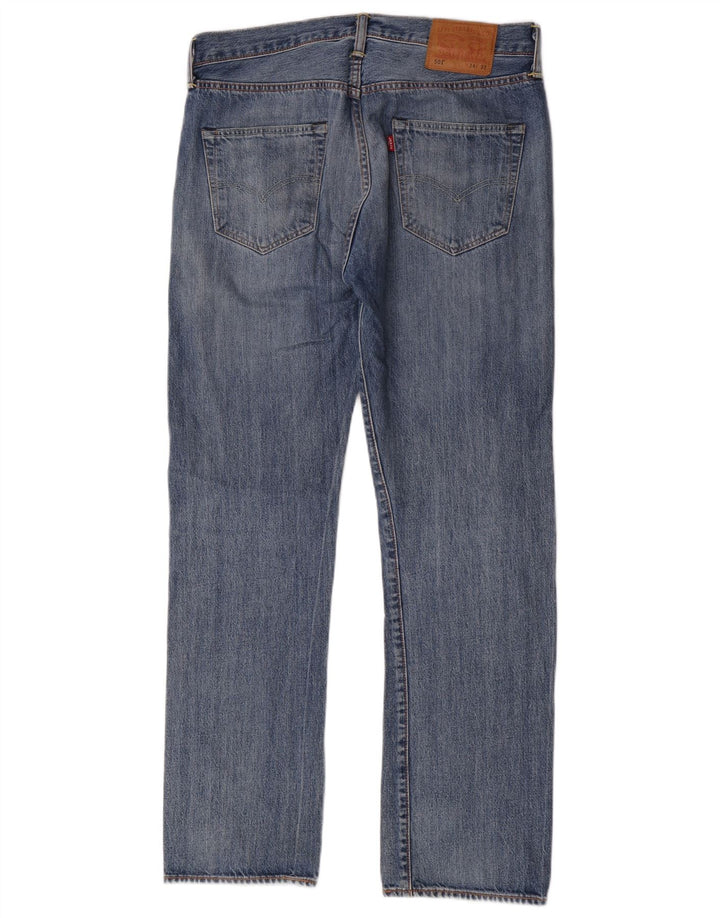 Blugi 501 drepti pentru bărbați Levi's W34 L32 Bumbac albastru