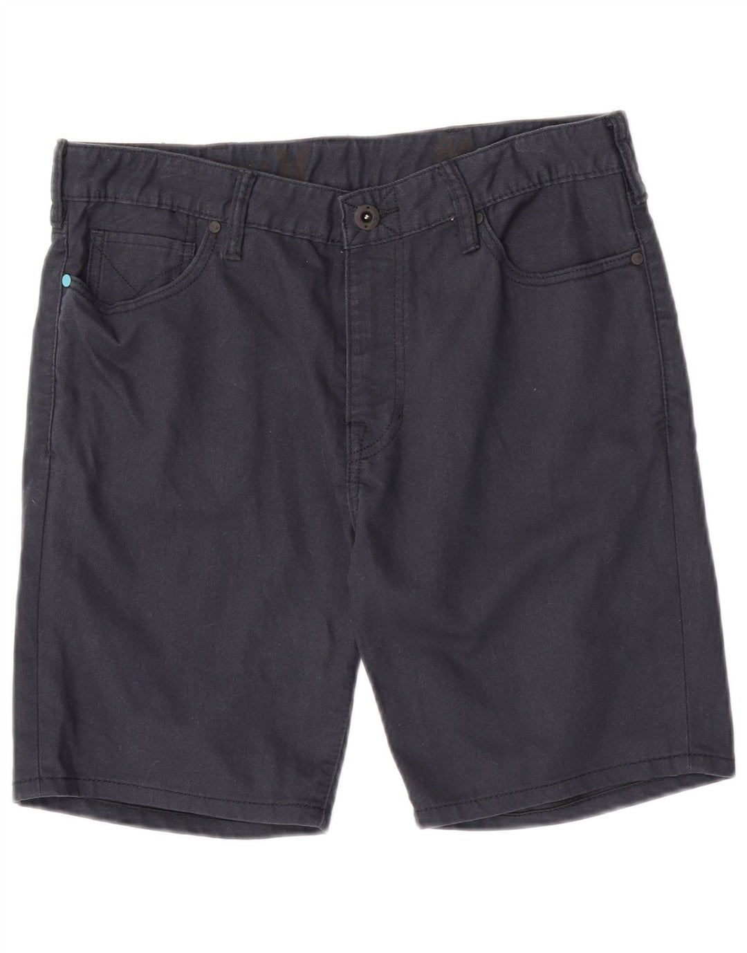 Pantaloni scurți casual pentru bărbați Hurley W32, bumbac, albastru bleumarin mediu