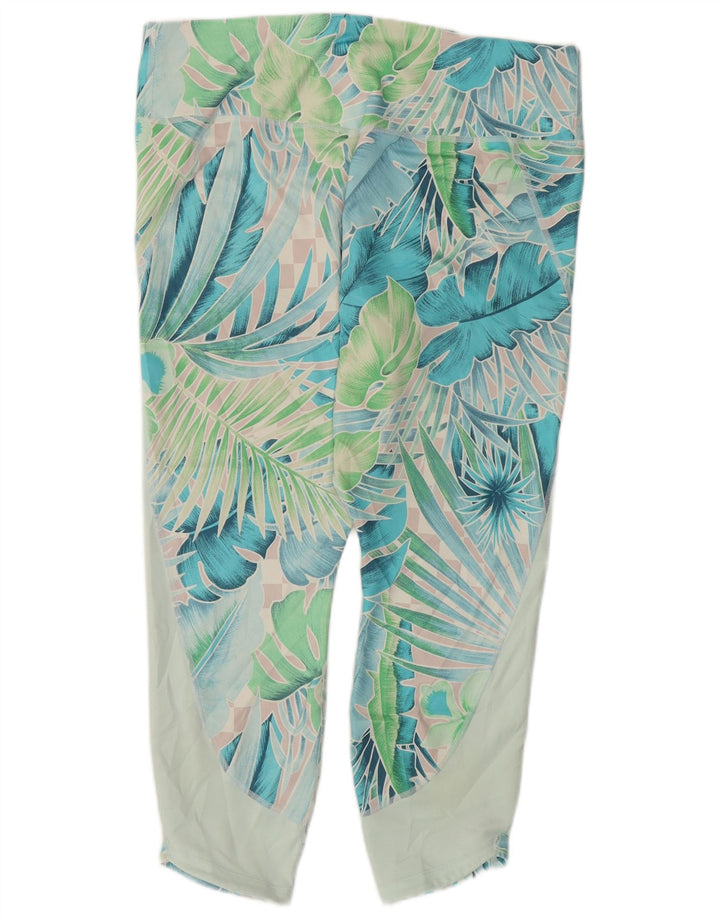 Leggings Capri Nike pentru femei UK 20 2XL Verde Floral