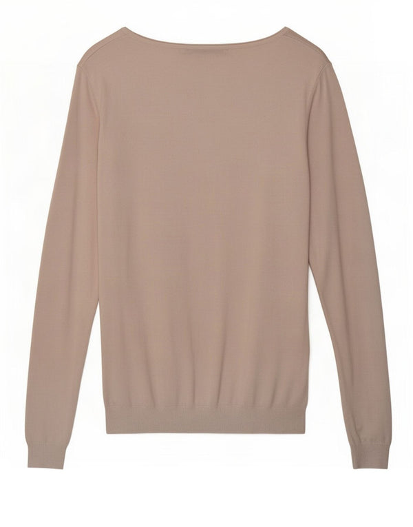 Guess Womens Graphic Boat Neck Jumper Sweater UK 8 Small Pink