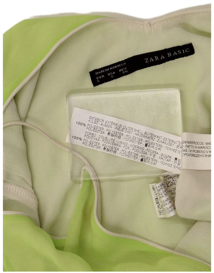 Top camis pentru femei Zara UK 10 Small Green Poliester