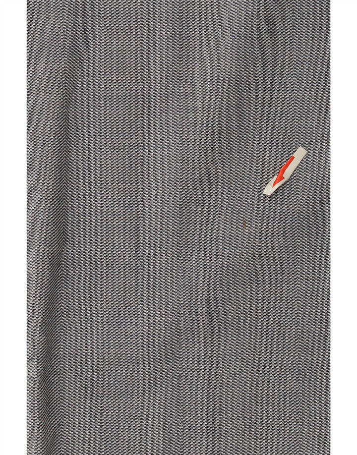 Pantaloni de costum slim pentru femei Zara EU 40 Mediu L30 L27 Poliester chevron gri