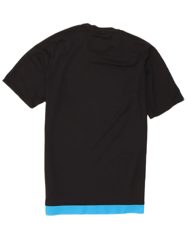 Tricou Adidas Climalite pentru bărbați Top Mediu Negru Poliester Colorblock