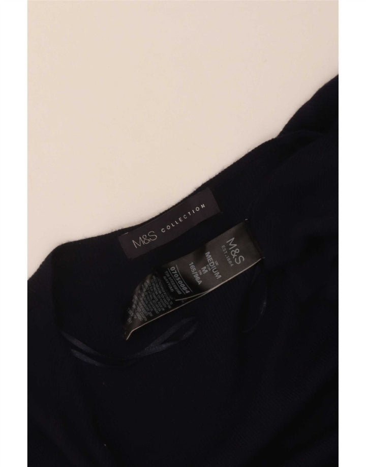 Pulover cardigan cu paragate pentru femei Marks & Spencer UK 14 Medium Bleumarin