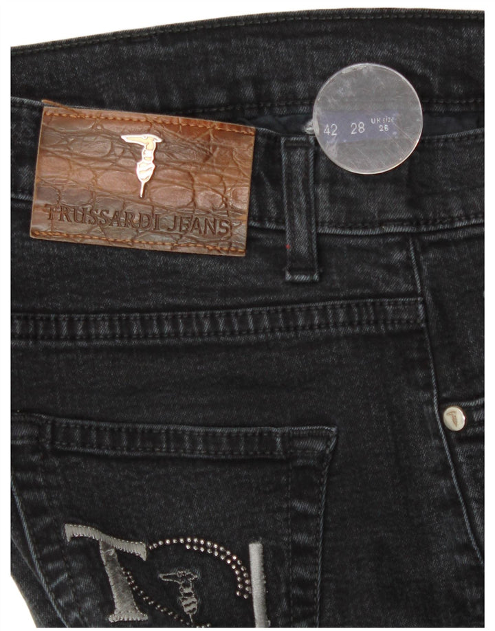 Blugi drepti pentru femei Trussardi W26 L29 gri