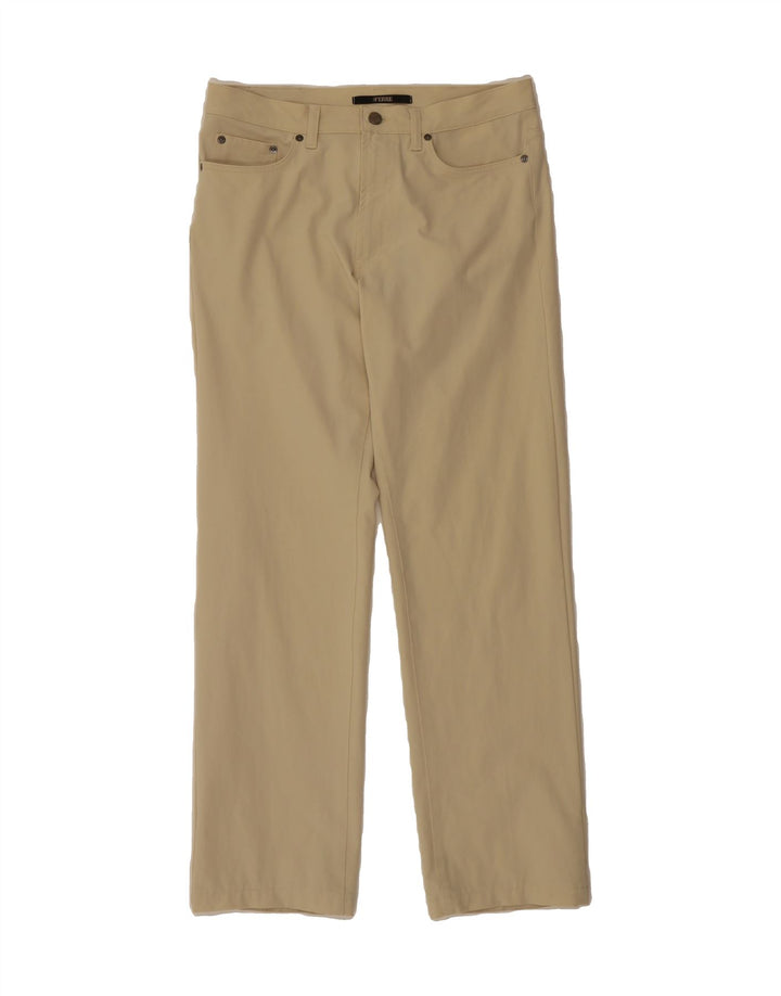 FERRE Womens Straight Casual Trousers W34 L32 Beige Polyamide Vintage Ferre and Second-Hand Ferre from Messina Hembry 