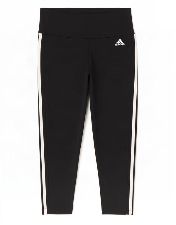 Leggings Adidas Aeroready Capri pentru femei UK 8/10 Poliester negru mic