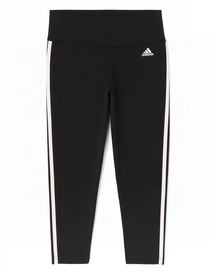 Leggings Adidas Aeroready Capri pentru femei UK 8/10 Poliester negru mic