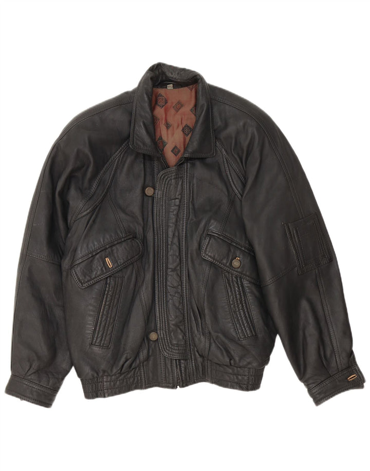 Jachetă de piele pentru bărbați Fatigue UK 40 Large Black