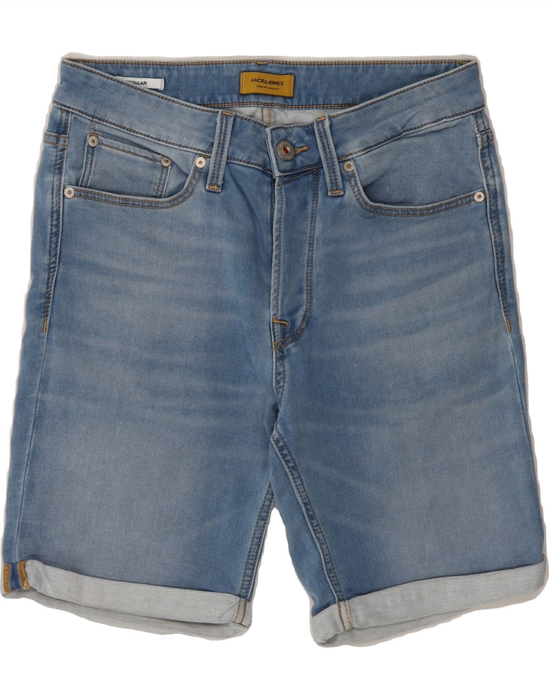 JACK & JONES Mens Regular Denim Shorts Small W28  Blue Cotton Vintage Jack & Jones and Second-Hand Jack & Jones from Messina Hembry 