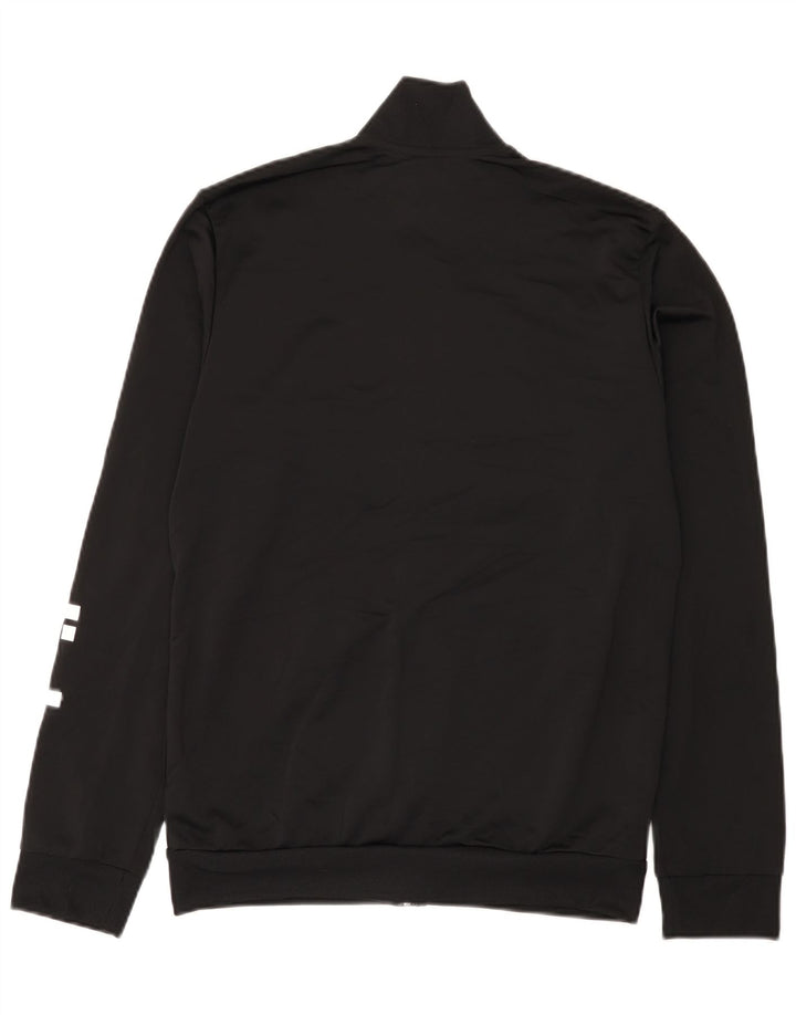 Jachetă de top pentru trening grafic Adidas pentru bărbați UK 38/40 Poliester mediu negru