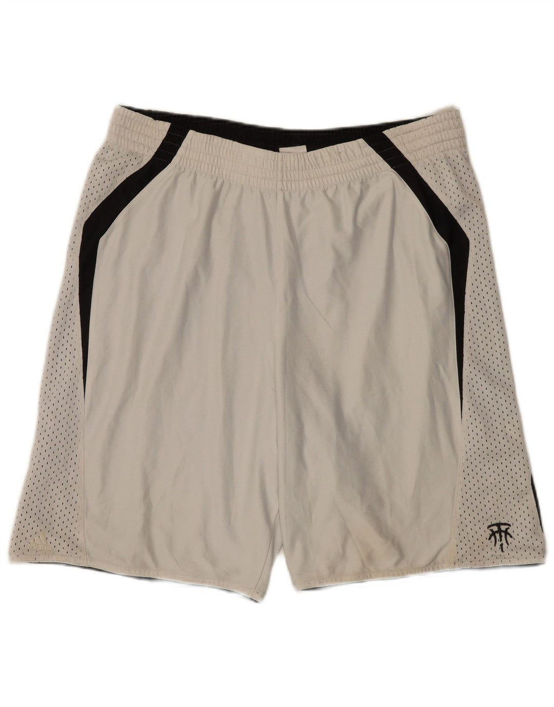 Pantaloni scurți sport pentru bărbați Adidas, mediu alb, poliester color bloc