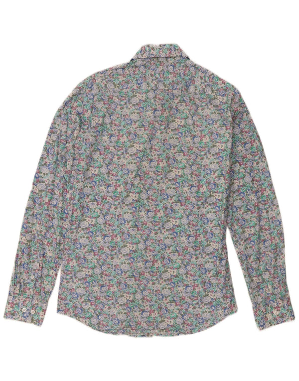 Cămașă Vintage Bărbați Mărimea 39/40 Bumbac Floral Multicolor Mediu