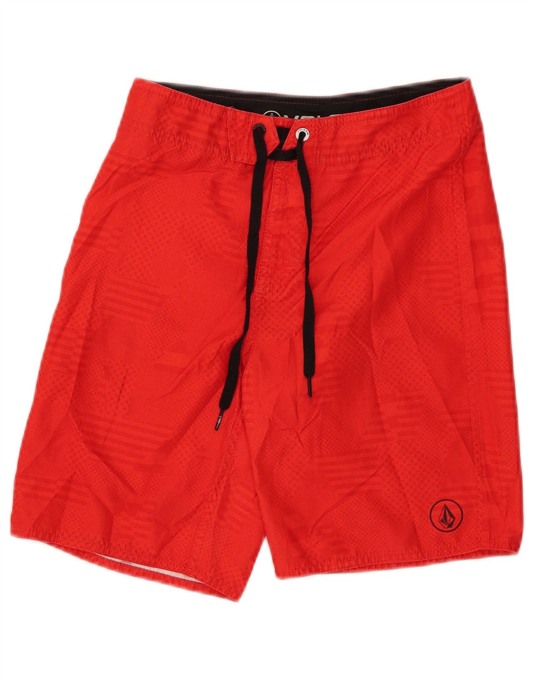Pantaloni scurți de înot pentru băieți Volcom 11-12 ani poliester cu dungi roșii