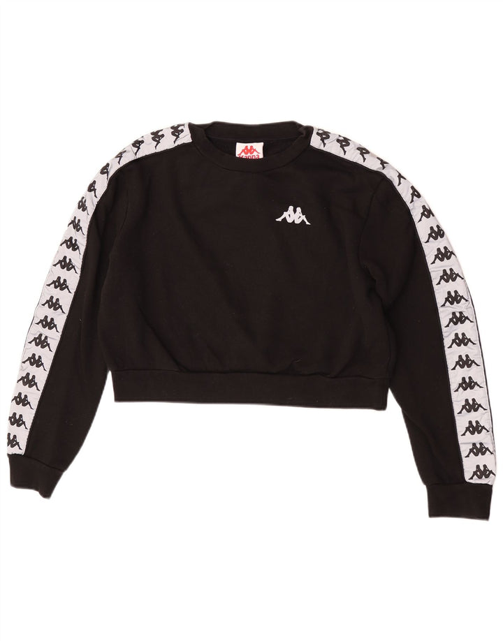 Hanorac oversize pentru femei Kappa Pulover UK 10, mic, negru, color block