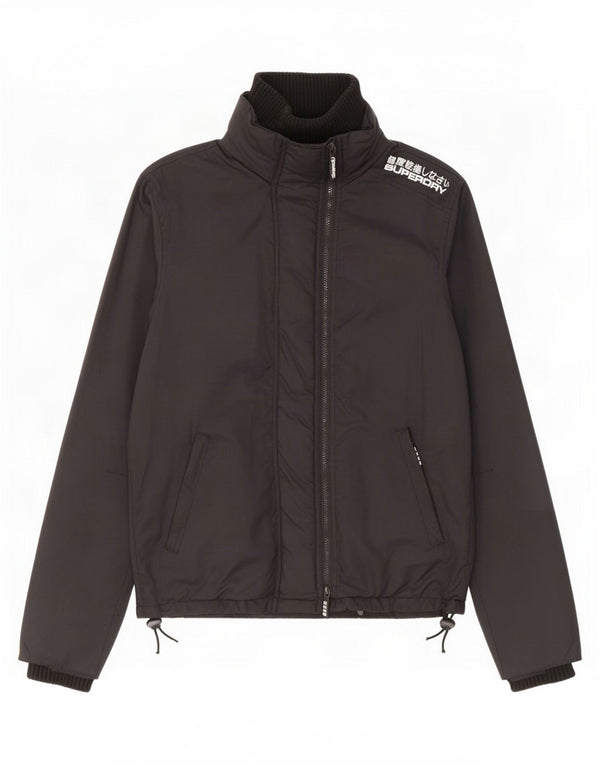 Jachetă de ploaie grafică Superdry pentru bărbați UK 40, mare, negru, nailon