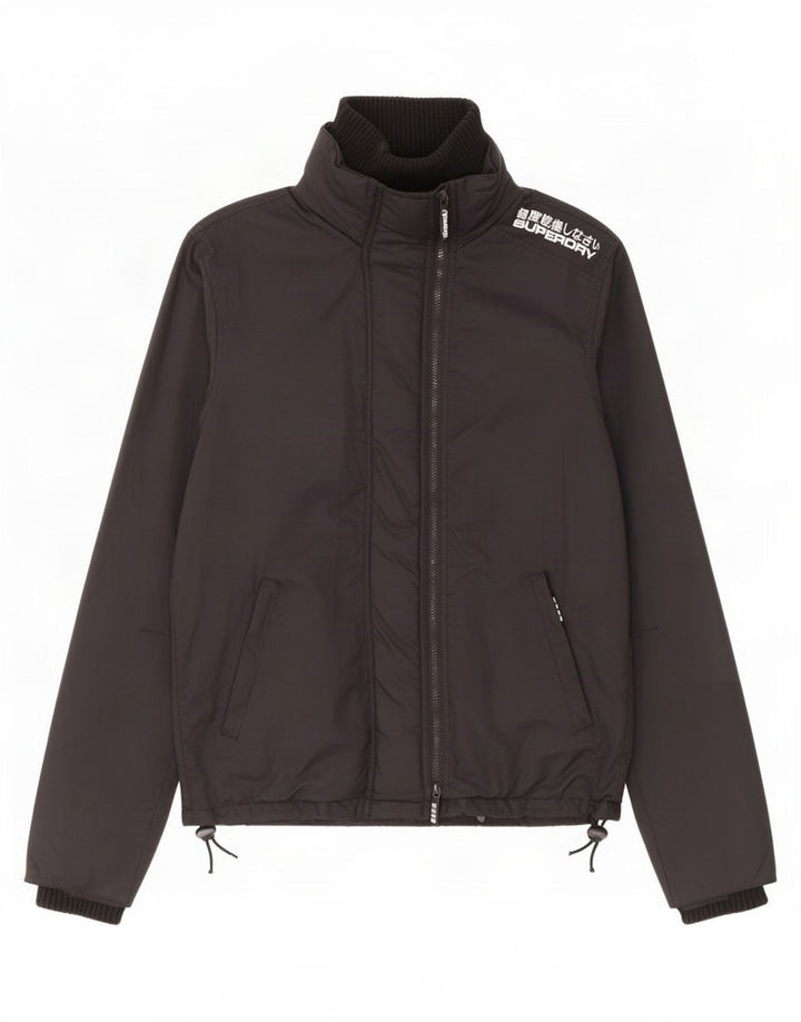 Jachetă de ploaie grafică Superdry pentru bărbați UK 40, mare, negru, nailon