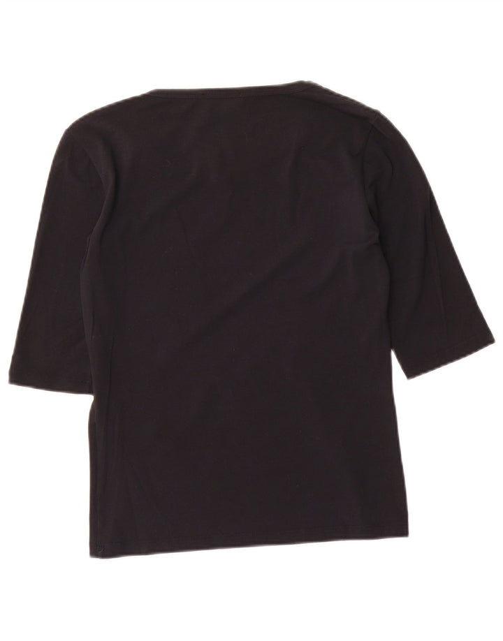 Max Mara Top pentru femei cu mâneci 3/4 UK 8 Small Black