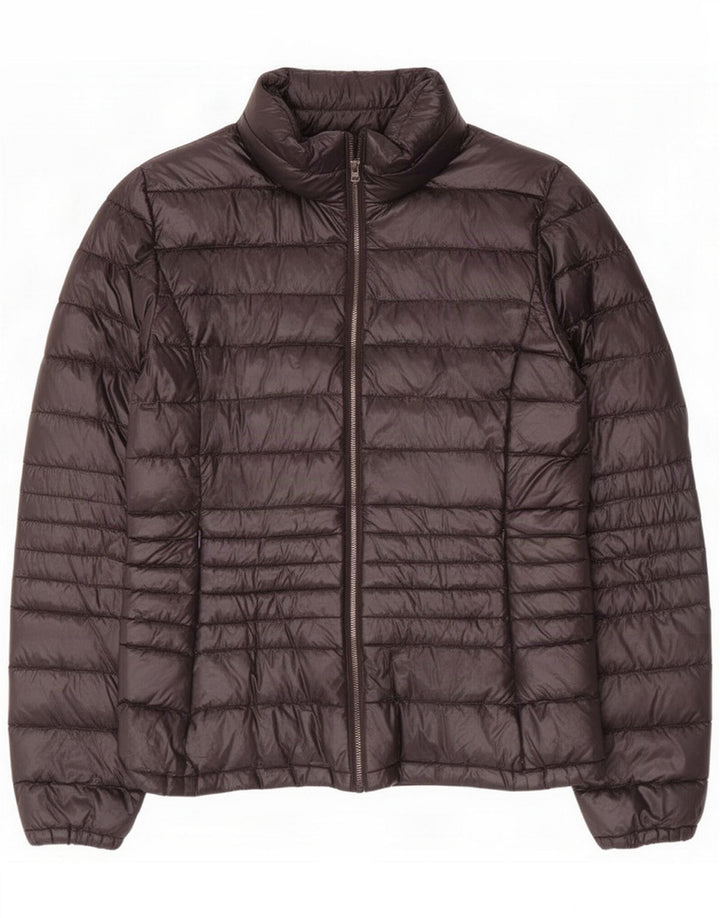Jachetă căptușită pentru femei Benetton UK 12 Medium Black Nylon