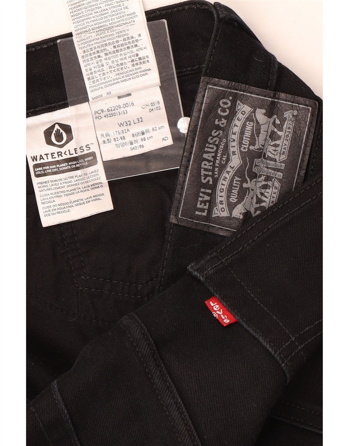 Blugi slim pentru bărbați Levi's W32 L32 bumbac negru