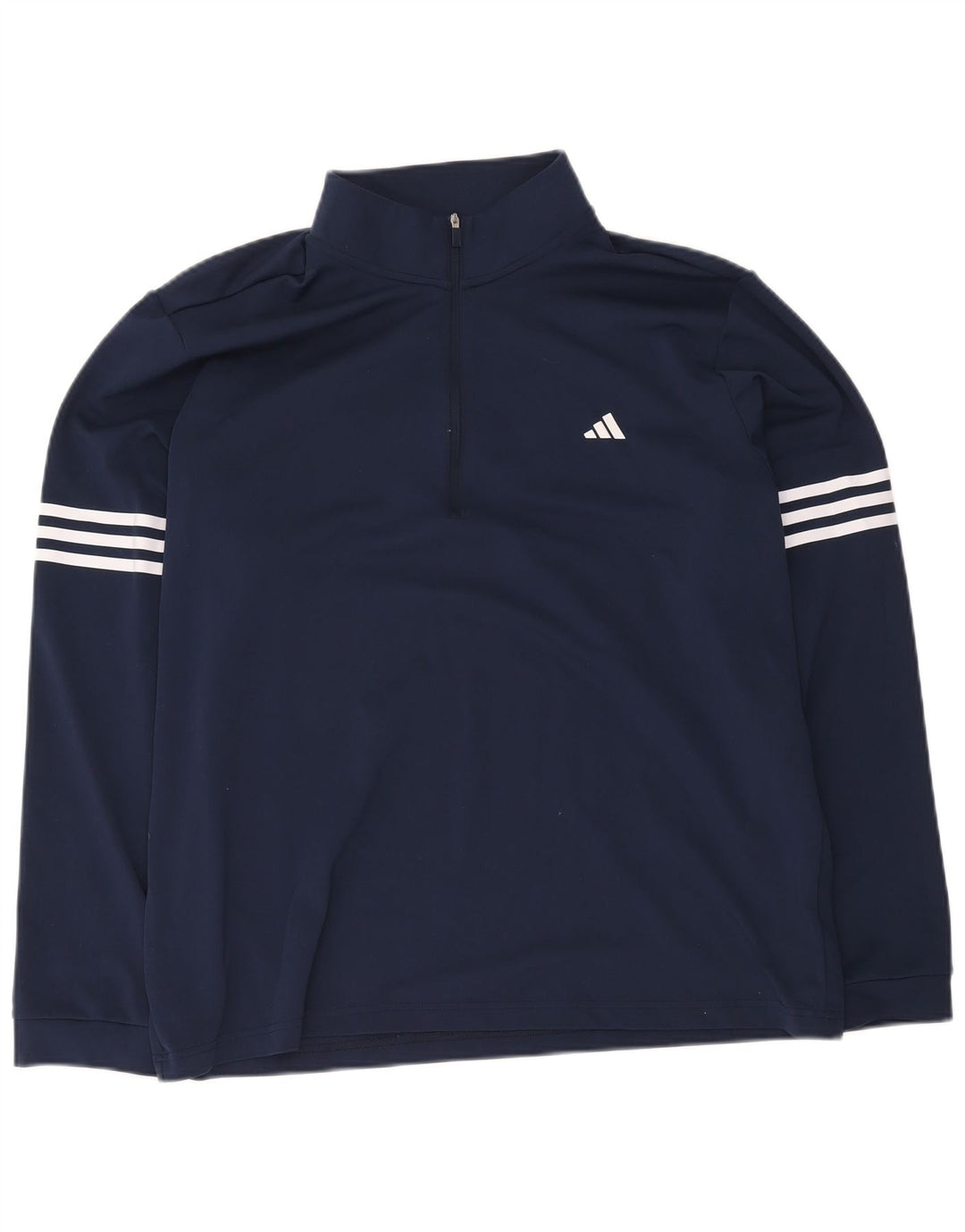 Trening pentru bărbați Adidas, cu fermoar și gât, XL, poliester, albastru