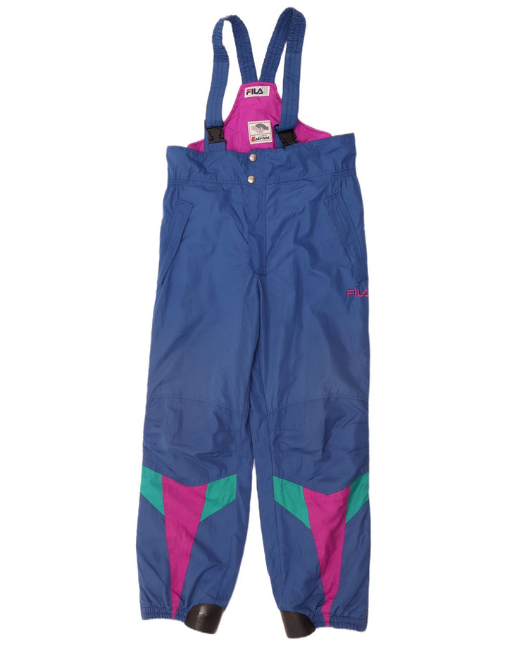 Pantaloni de schi Fila pentru bărbați, IT 50, mare, albastru, poliester color bloc