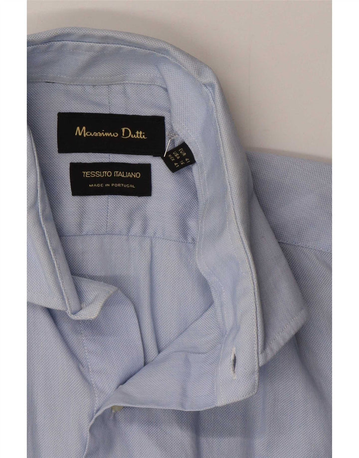 Cămașă formală pentru bărbați Massimo Dutti Mărimea 41 Mare Albastru