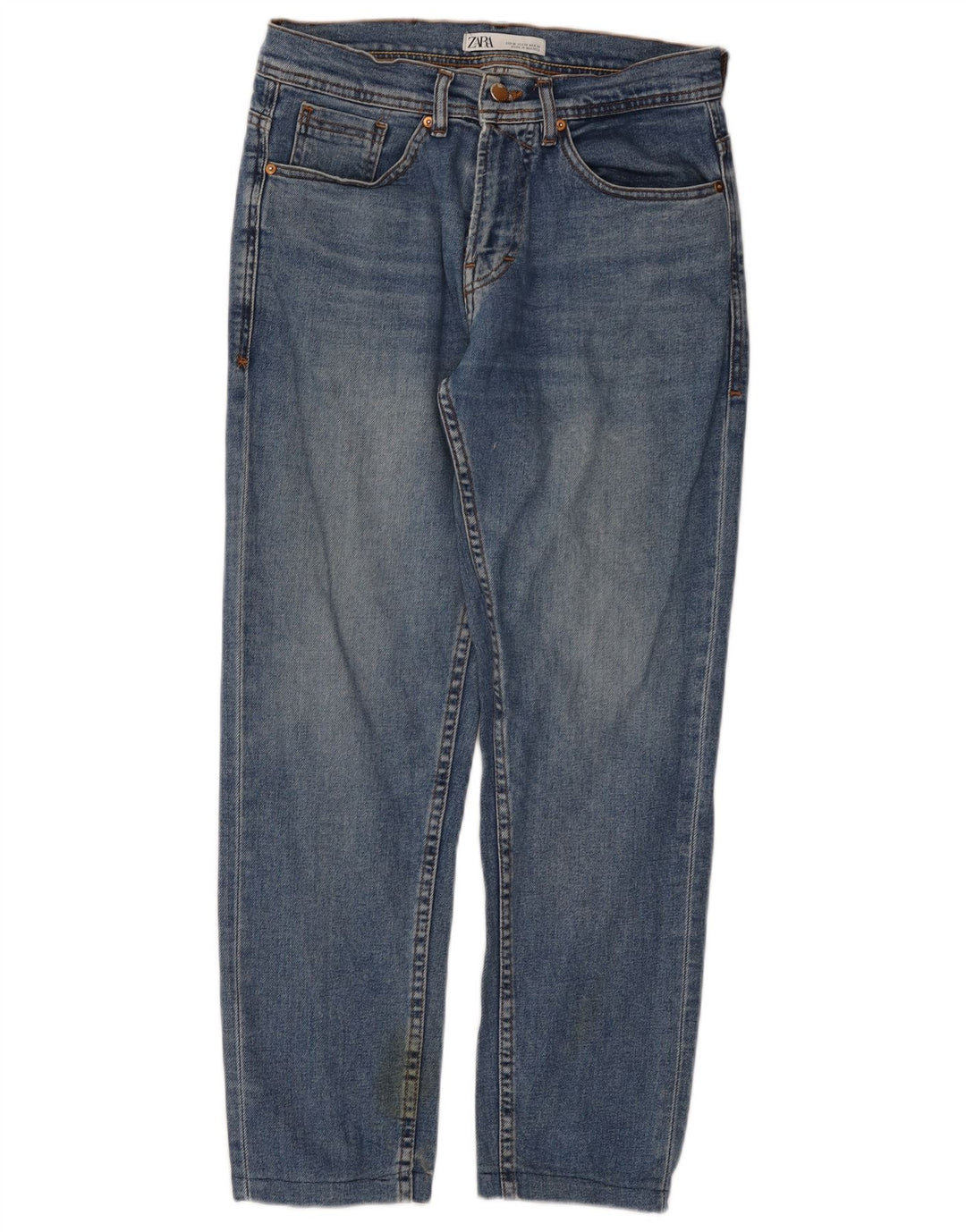 Blugi slim pentru bărbați Zara EU 38 Mici L30 L28 Albastru