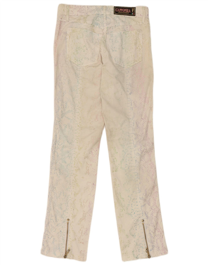 Pantaloni casual Cappopera pentru femei IT 42 Medium W26 L29 alb