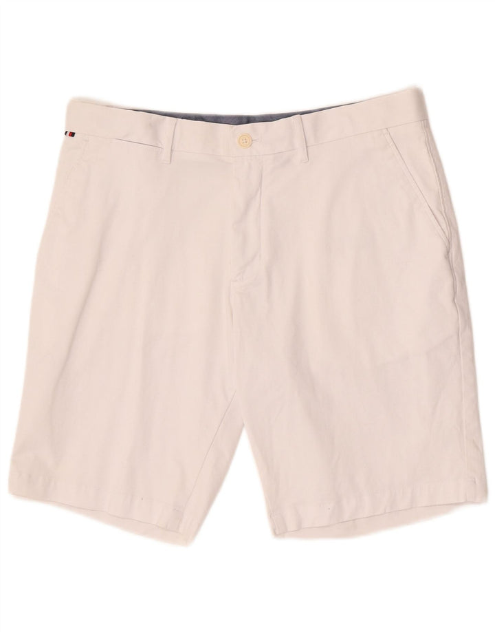 Pantaloni scurți chino Tommy Hilfiger pentru bărbați W33, bumbac alb mediu