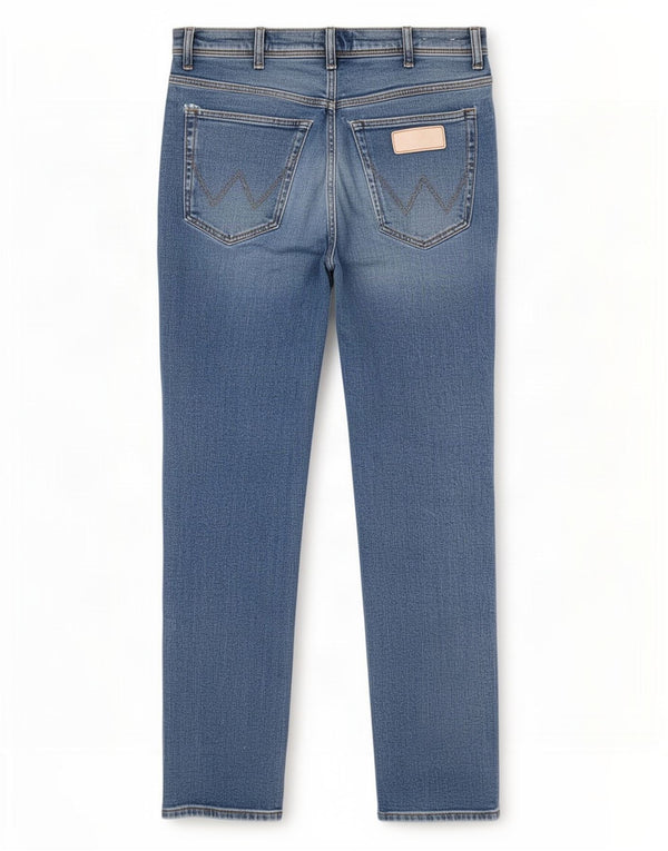 Blugi drepte pentru bărbați Wrangler Texas W34 L32 Bumbac albastru