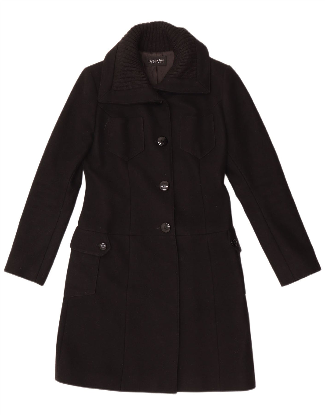 Pardesiu Patrizia Pepe Femei UK 8 Small Black