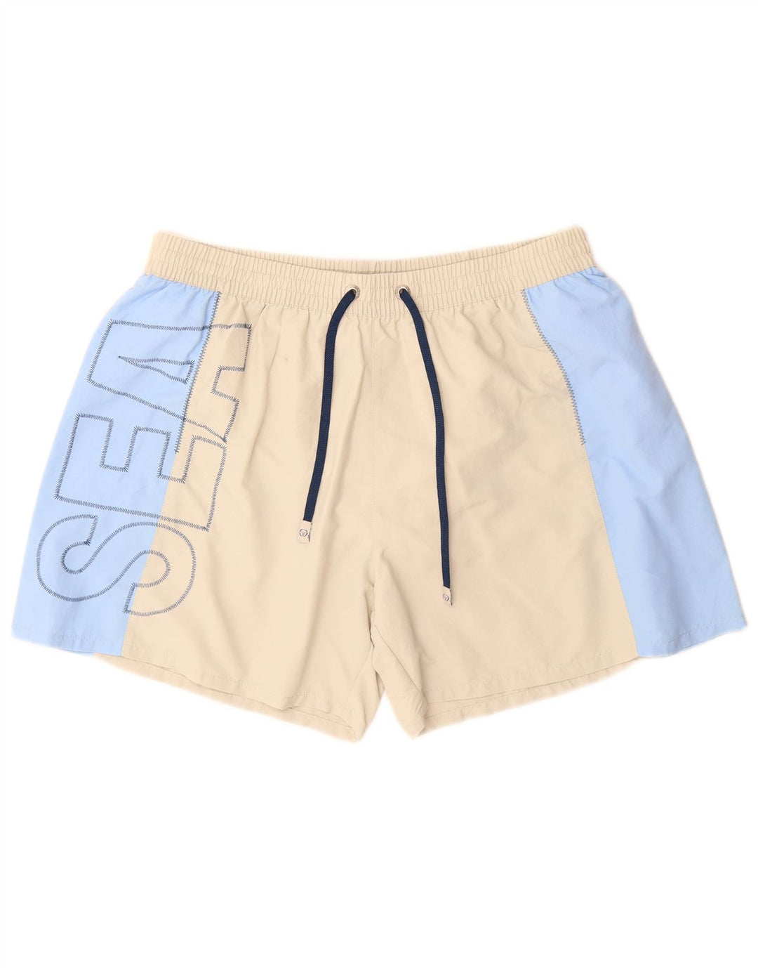 Sergio Tacchini Pantaloni scurți de înot grafic pentru bărbați XL bej colorblock