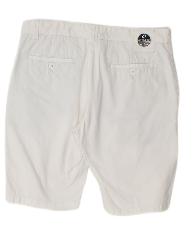 Pantaloni scurți chino VINTAGE pentru bărbați IT 48 Medium W32 Bumbac alb